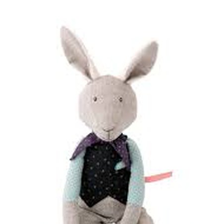 Moulin Roty - Maskotka "SPÓŹNIONY KRLIK" 37 cm 711330 Moulin Roty - Maskotka "SPÓŹNIONY KRLIK" 37 cm 711330