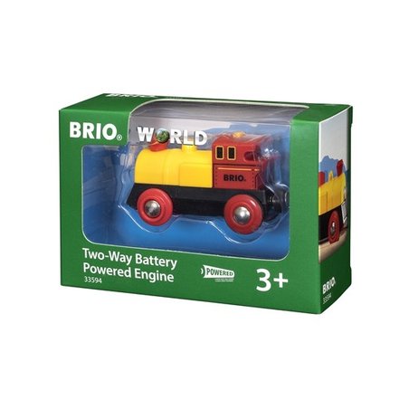 BRIO World Lokomotywa na Baterie Żółta