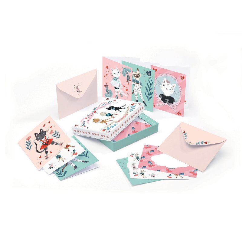 Djeco - Zestaw ozdobnej papeterii LUCILLE DD03607