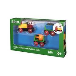 BRIO World Pociąg na Baterie z Betoniarką