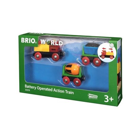 BRIO World Pociąg na Baterie z Betoniarką