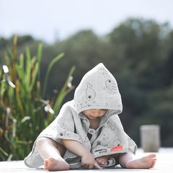 Done by Deer Sea Ponczo Kąpielowe Grey