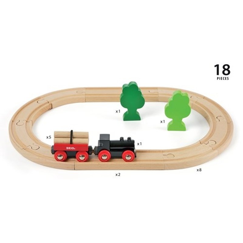 BRIO Classic Kolejka Drewniana 33028