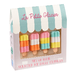 Pachnące gumki do zmazywania 4 szt., Lody, Rex London