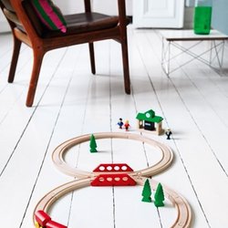 BRIO Classic Kolejka Drewniana Ósemka