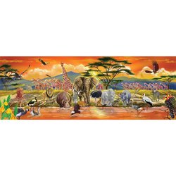 Melissa&Doug® - Puzzle podłogowe Safari 100 el.
