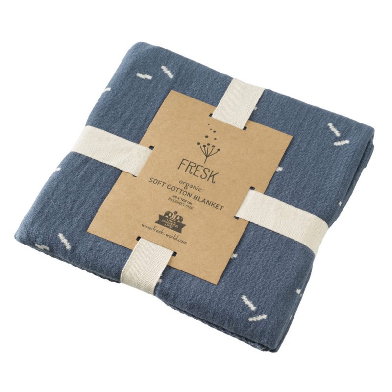 FRESK - Fine knitted blanket 80 x 100 cm Diagonals