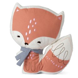 Picca LouLou - Poduszka dekoracyjna Pan Lisek PINK 28 cm