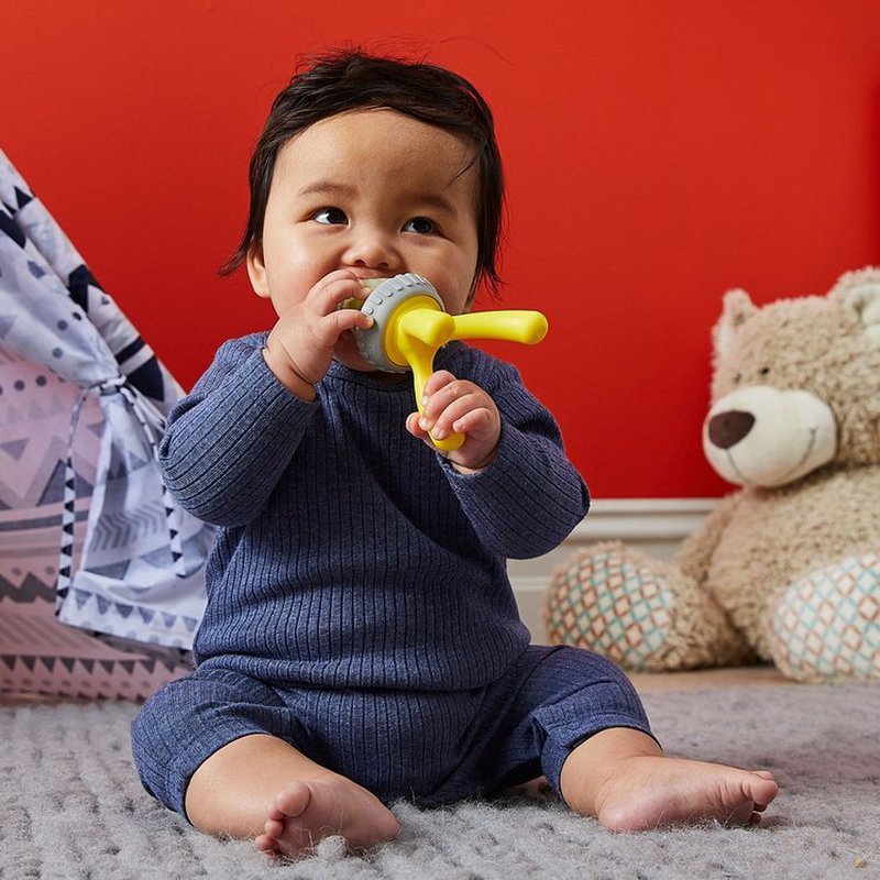 Gryzak do podawania pokarmów, Lemon Sherbet, b.box