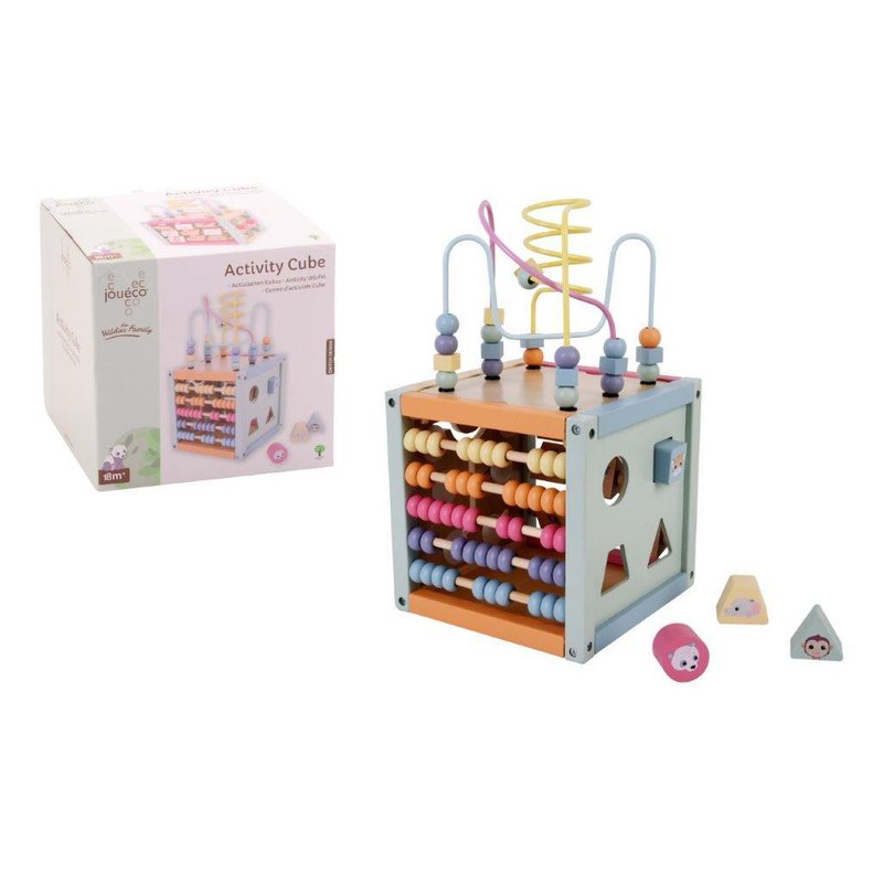 Joueco - Drewniana aktywna kostka The Wildies Family