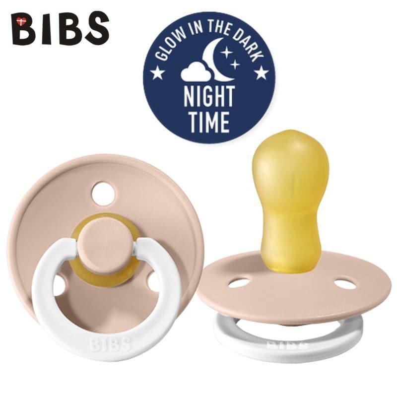 BIBS BLUSH NIGHT L Smoczek Uspokajający kauczuk Hevea