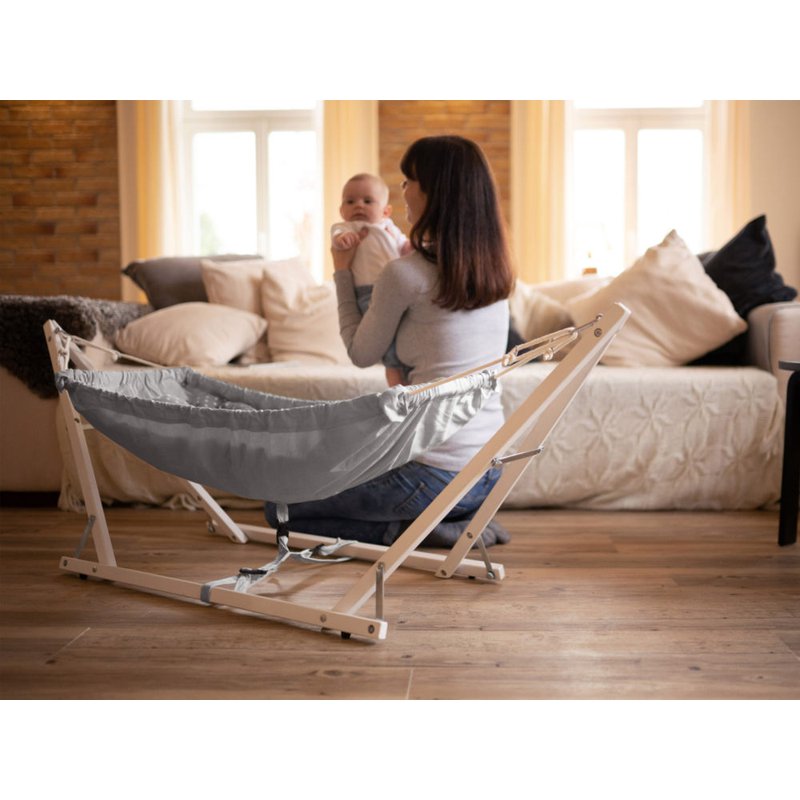 AMAZONAS - AZ-4060001 KOALA SILVER EDITION - HAMACZEK Z DREWNIANYM STOJAKIEM