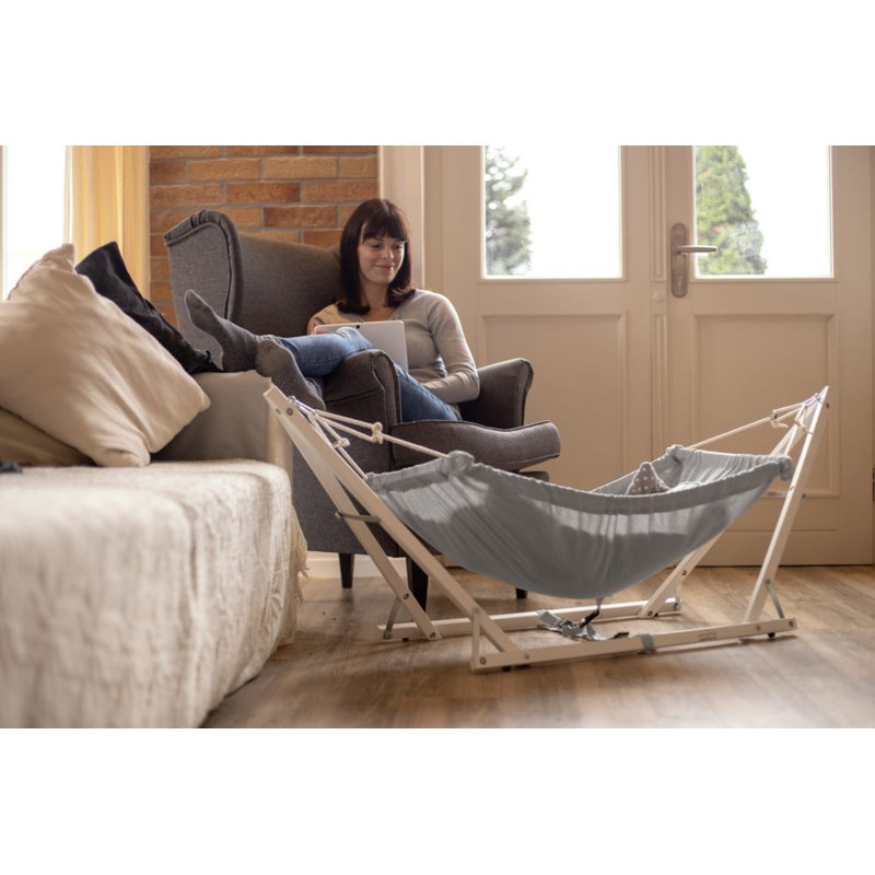 AMAZONAS - AZ-4060001 KOALA SILVER EDITION - HAMACZEK Z DREWNIANYM STOJAKIEM