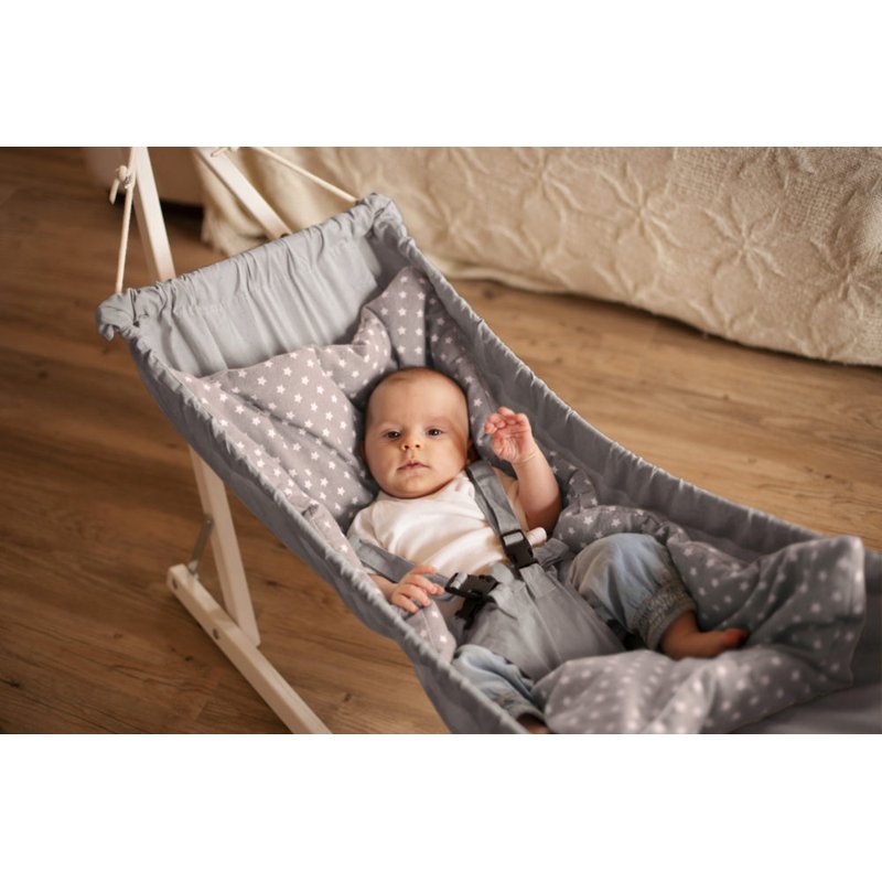 AMAZONAS - AZ-4060001 KOALA SILVER EDITION - HAMACZEK Z DREWNIANYM STOJAKIEM