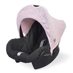 Jollein - Baby & Kids - Jollein - Osłonka tkana do fotelika nosidełka 0 - 9 m-cy Confetti Knit VINTAGE PINK