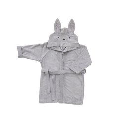Bamboom - Szlafrok Bambusowy z Kapturkiem i Uszami, Popielaty, 2-4l
