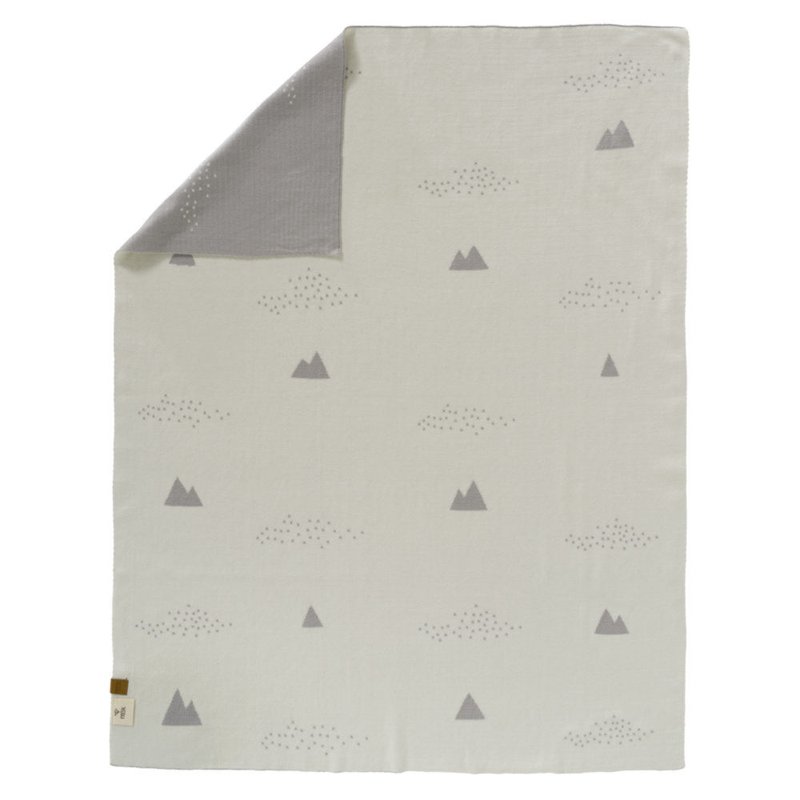 FRESK - Fine knitted blanket 80 x 100 cm Ice mountain
