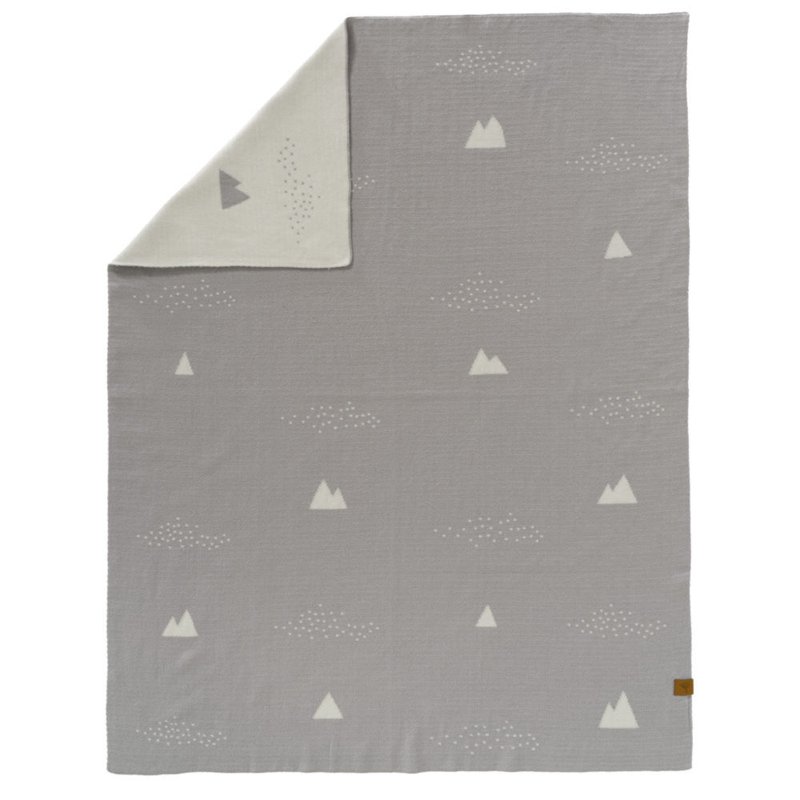 FRESK - Fine knitted blanket 80 x 100 cm Ice mountain