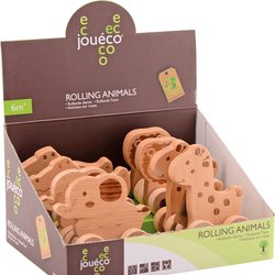 Joueco - Drewniane zwierzątka na kólkach