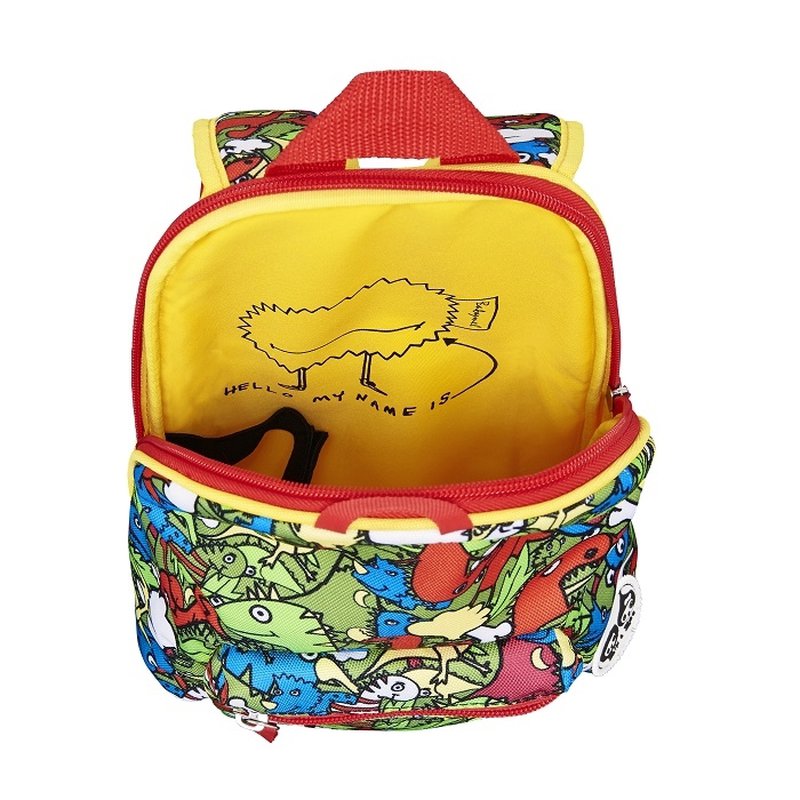 Zip & Zoe Plecak Mini ze Smyczą Dino Multi
