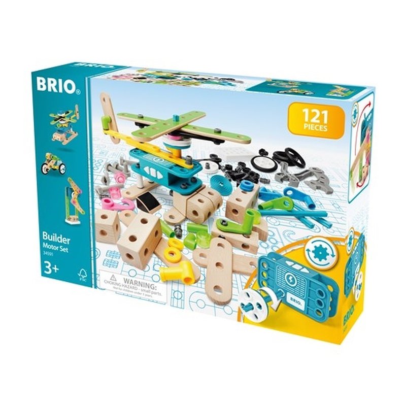BRIO Builder Zestaw z Silniczkiem 120 el.