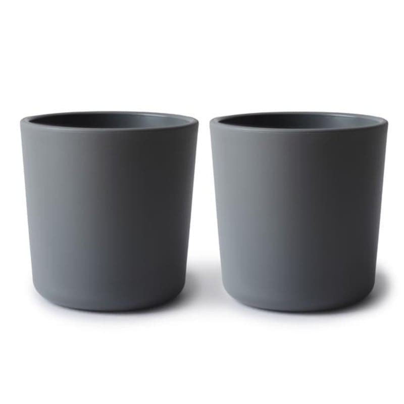 Mushie - 2 kubeczki do nauki samodzielnego picia Smoke mushie