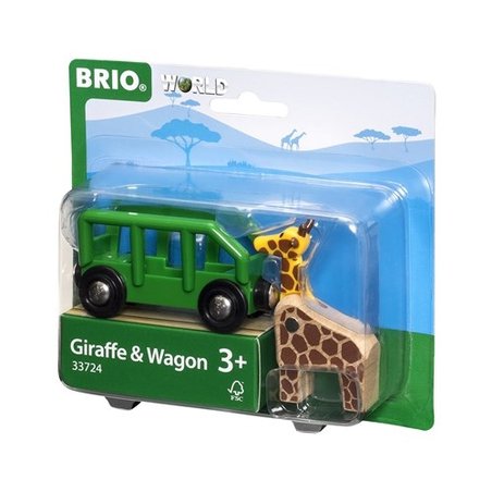 BRIO World Wagon z Żyrafą Safari