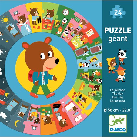 Djeco - Puzzle kartonowe gigant "DZIE" DJ07015 Djeco - Puzzle kartonowe gigant "DZIE" DJ07015