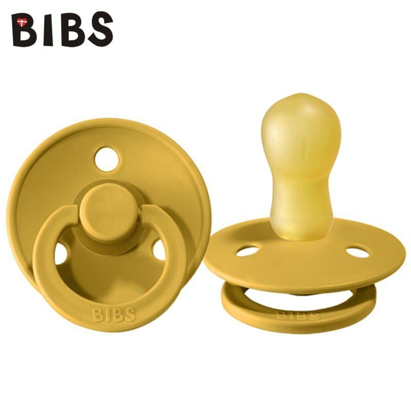 BIBS MUSTARD L Smoczek Uspokajający kauczuk Hevea