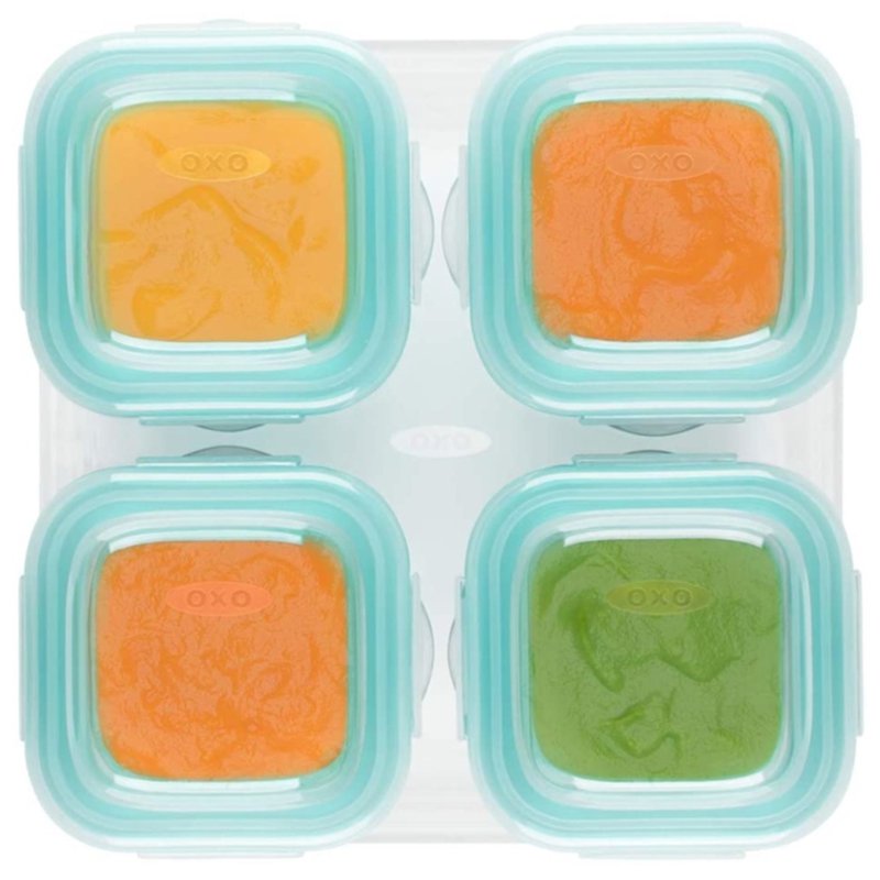 OXO Szklane Pojemniki do Zamrażania 4szt.