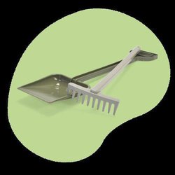 Dantoy - GREEN BEAN Łopata i grabie z recyklingu