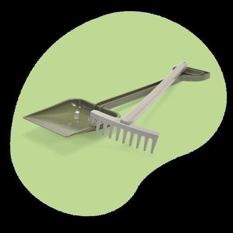 Dantoy - GREEN BEAN Łopata i grabie z recyklingu