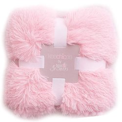 Bizzi Growin Koochicoo luksusowy miękki kocyk futerkowy BABY PINK