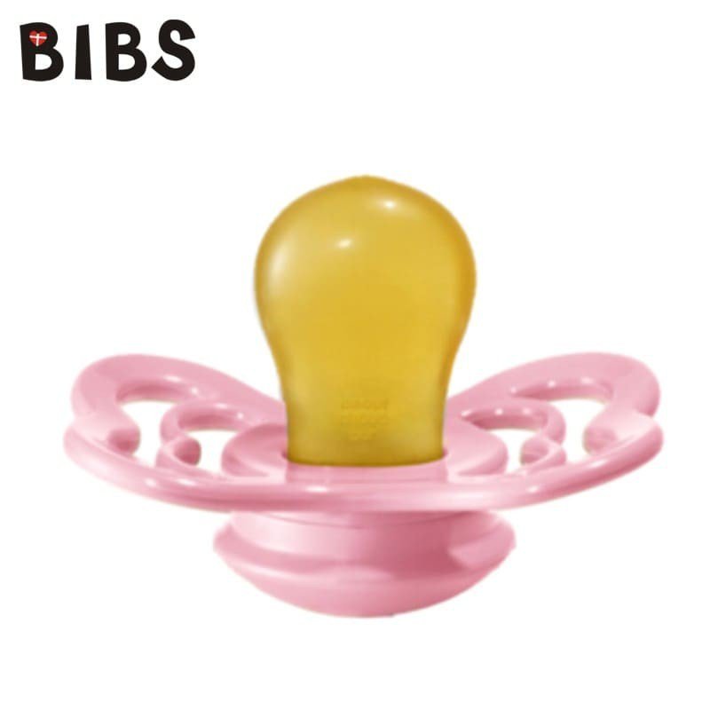 BIBS SUPREME M BABY PINK Smoczek Uspokajający kauczuk Hevea