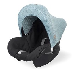 Jollein - Baby & Kids - Jollein - Osłonka tkana do fotelika nosidełka 0 - 9 m-cy Confetti Knit STONE GREEN