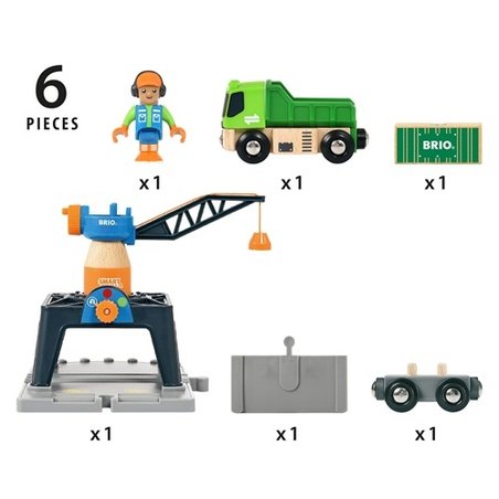 BRIO World Smart Tech Dźwig Kontenerowy BRIO World Smart Tech Dźwig Kontenerowy