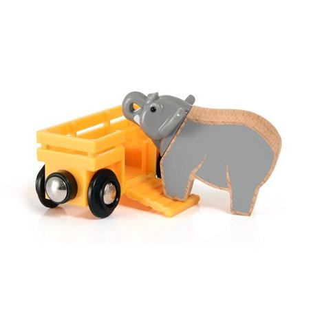 BRIO World Wagon ze Słoniem Safari