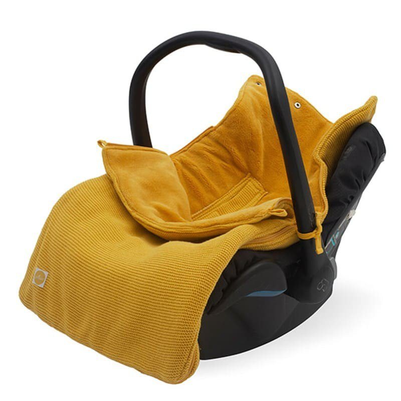 Jollein - Baby & Kids - Jollein - Śpiworek oddychający do wózka i fotelika Basic Knit OCHER