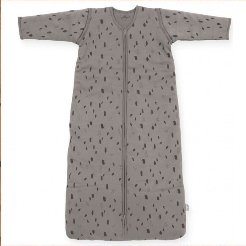 Jollein - Baby & Kids - Jollein - Śpiworek niemowlęcy całoroczny 4 pory roku z odpinanymi rękawami Spot STORM GREY 70 cm