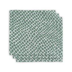 Jollein - Baby & Kids - Jollein - 3 pieluszki niemowlęce Hydrophlic Face 31 x 31 cm Snake ASH GREEN