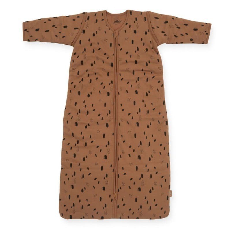 Jollein - Baby & Kids - Jollein - Śpiworek niemowlęcy całoroczny 4 pory roku z odpinanymi rękawami Spot CARAMEL 70 cm