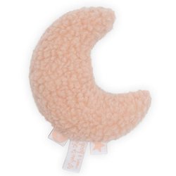 Jollein - Baby & Kids - Jollein - Grzechotka miękka Księżyc PALE PINK