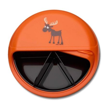 Carl Oscar Rotable SnackDISC™ 5 komorowy obrotowy pojemnik na przekąski Orange - Moose CARL OSCAR