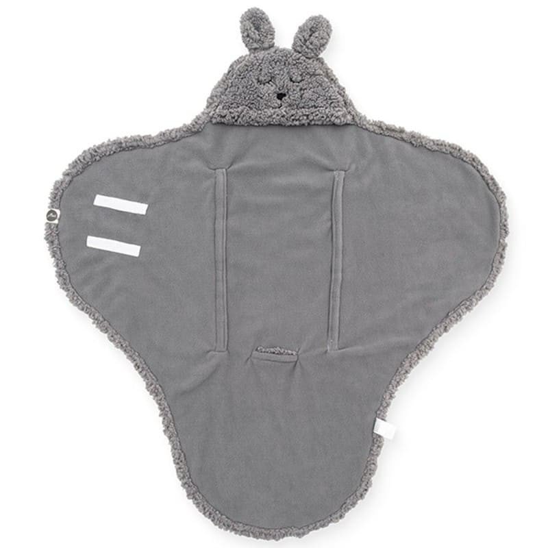 Jollein - Baby & Kids - Jollein - Śpiworek otulacz do fotelika i wózka Bunny STORM GREY