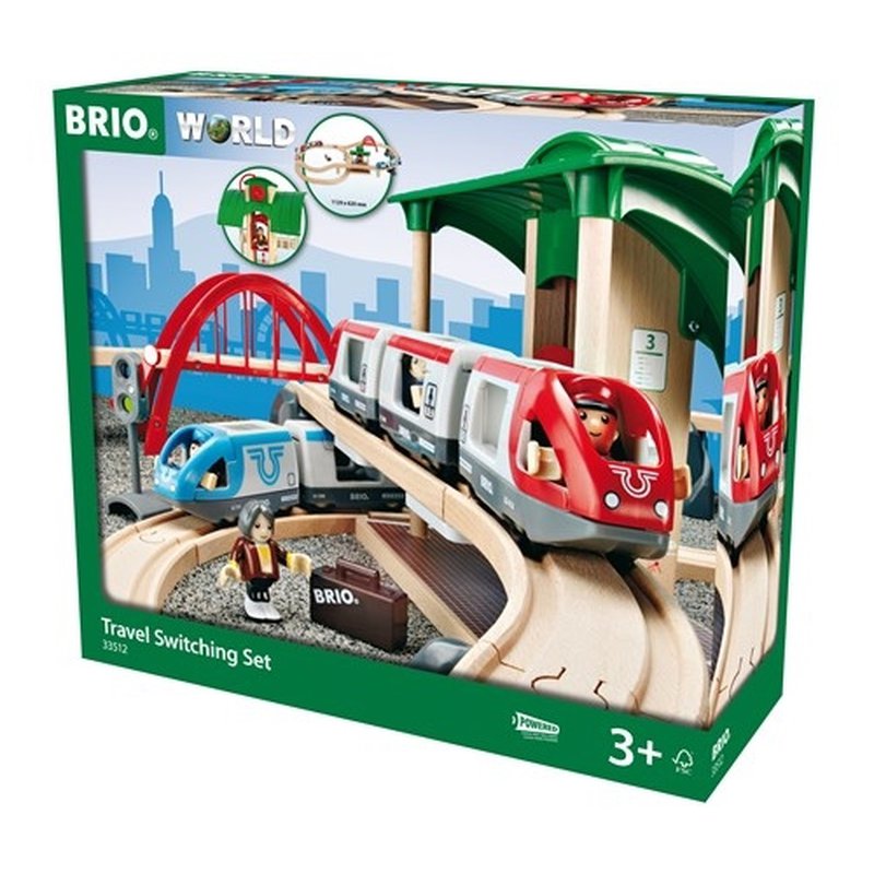 BRIO World Zestaw Kolejowy z Dworcem