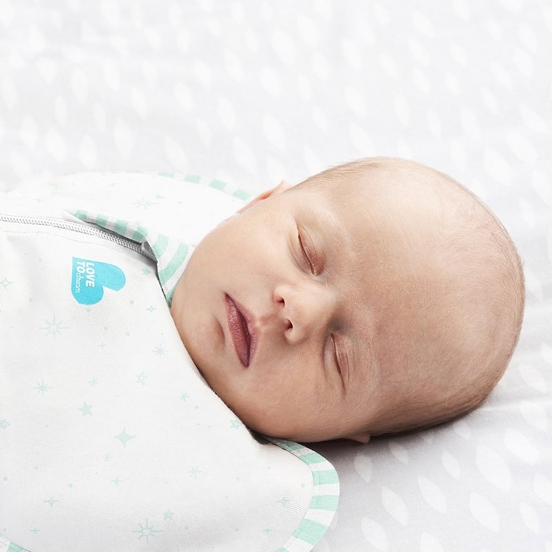 Love to Dream - Otulacz Swaddle UP - rozmiar M - miętowy - ETAP 1 - 1.0 TOG Organic
