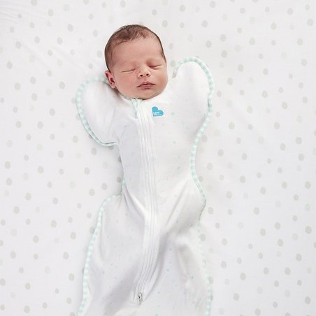 Love to Dream - Otulacz Swaddle UP - rozmiar M - miętowy - ETAP 1 - 1.0 TOG Organic