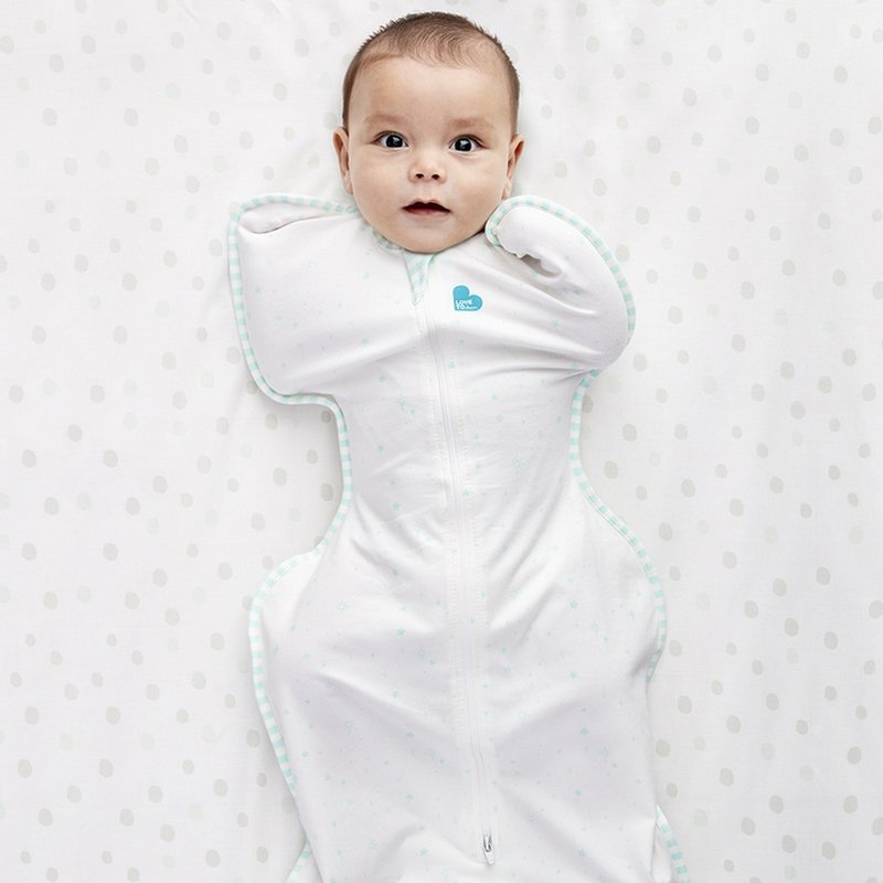 Love to Dream - Otulacz Swaddle UP - rozmiar M - miętowy - ETAP 1 - 1.0 TOG Organic