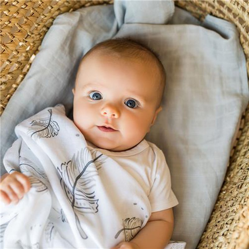 BABYONO - 537/01 Otulacze z muślinu bambusowego (dwupak)