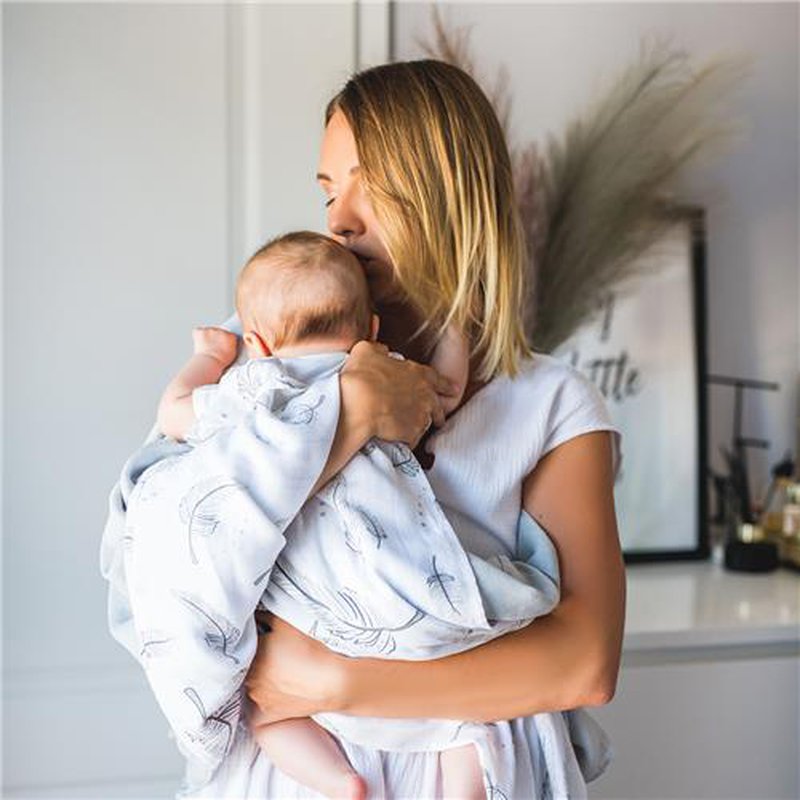 BABYONO - 537/01 Otulacze z muślinu bambusowego (dwupak)